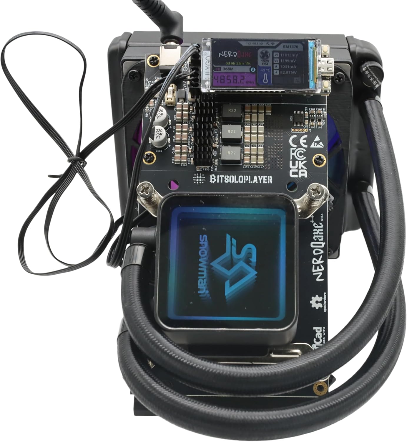 NerdQaxe++ Hydro Solo Bitcoin Miner